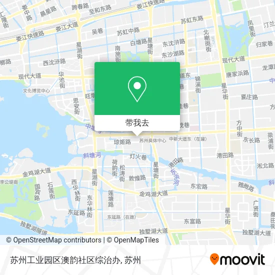 苏州工业园区澳韵社区综治办地图
