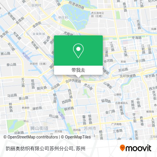 韵丽奥纺织有限公司苏州分公司地图