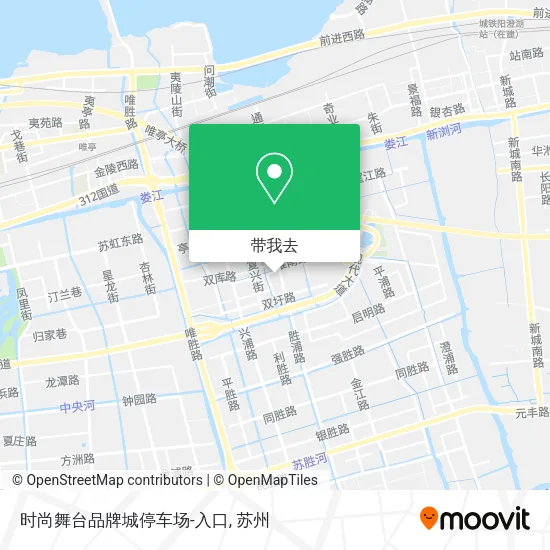 时尚舞台品牌城停车场-入口地图