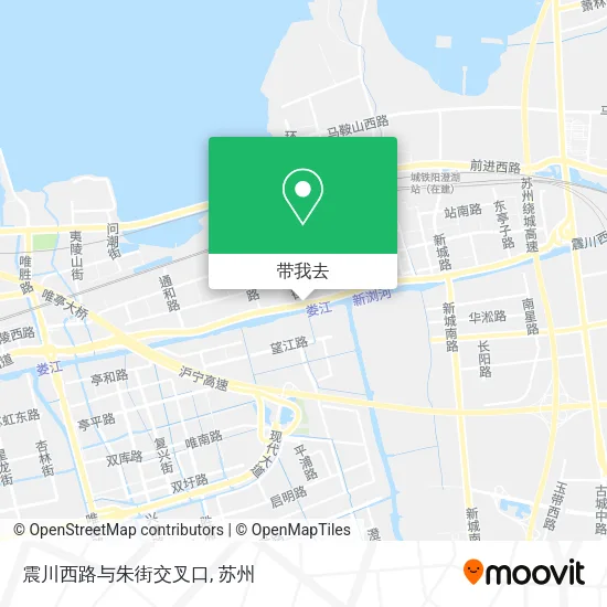震川西路与朱街交叉口地图
