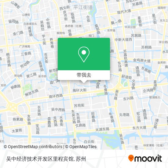 吴中经济技术开发区里程宾馆地图