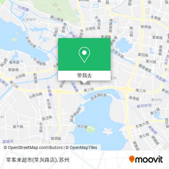 常客来超市(常兴路店)地图