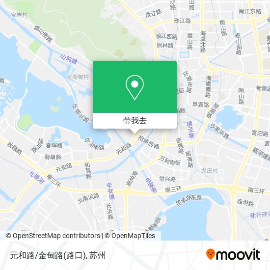 元和路/金甸路(路口)地图