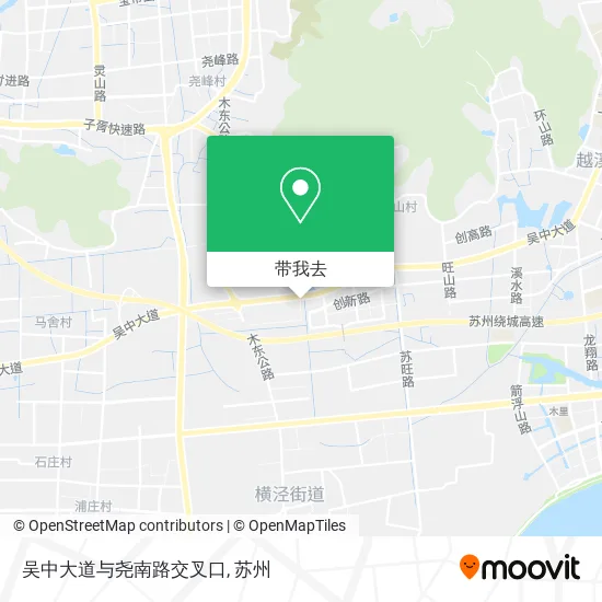 吴中大道与尧南路交叉口地图