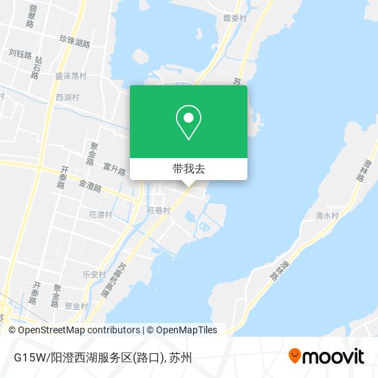 G15W/阳澄西湖服务区(路口)地图