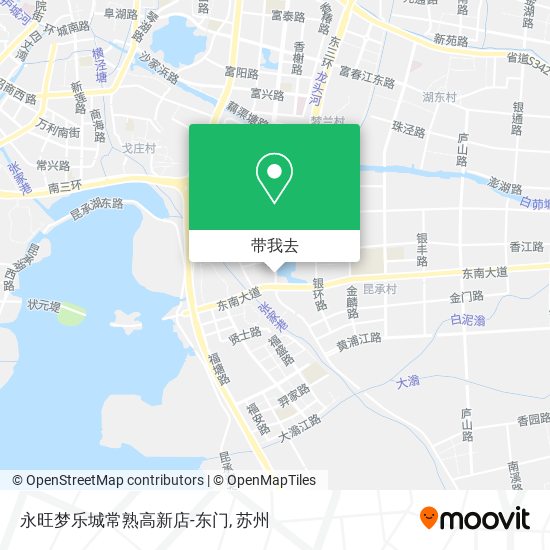 永旺梦乐城常熟高新店-东门地图