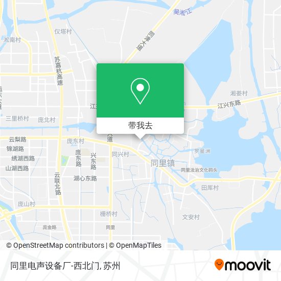 同里电声设备厂-西北门地图