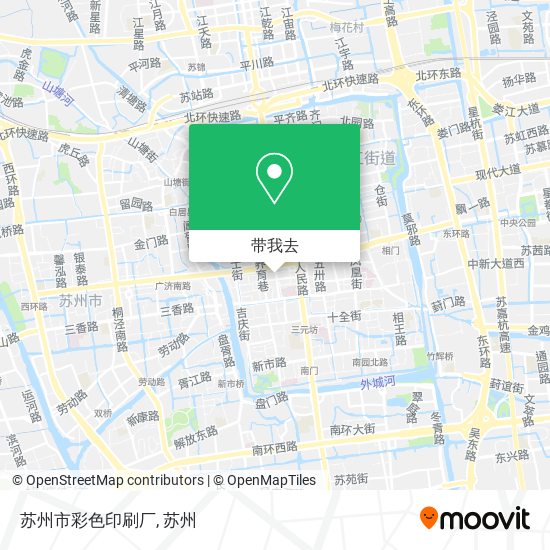 苏州市彩色印刷厂地图