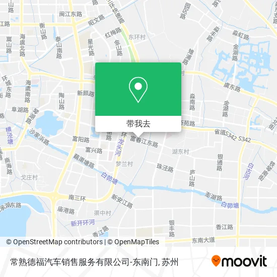 常熟德福汽车销售服务有限公司-东南门地图