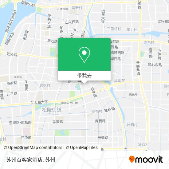 苏州百客家酒店地图
