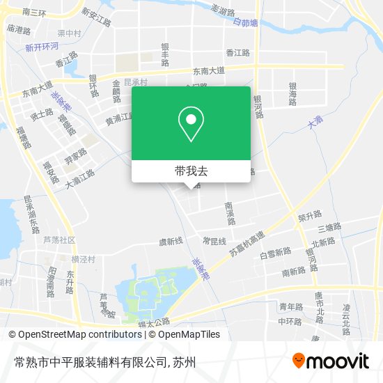 常熟市中平服装辅料有限公司地图