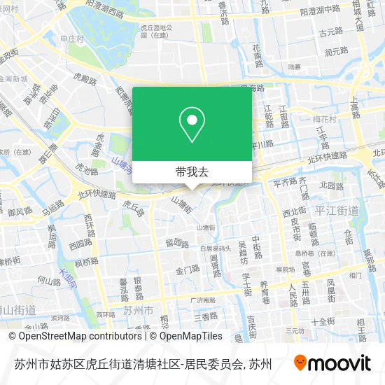 苏州市姑苏区虎丘街道清塘社区-居民委员会地图