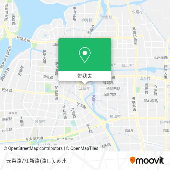 云梨路/江新路(路口)地图