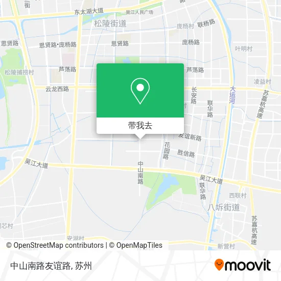 中山南路友谊路地图