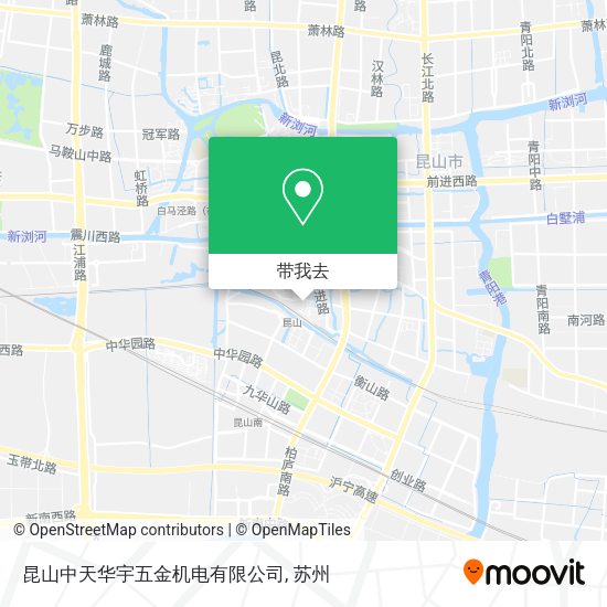昆山中天华宇五金机电有限公司地图