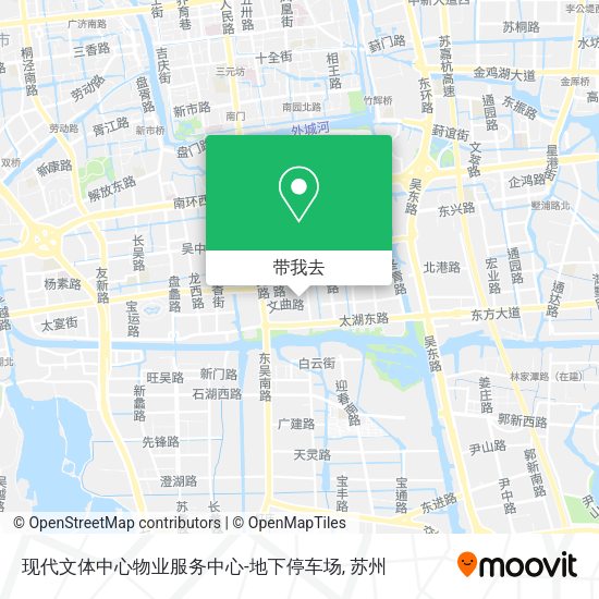 现代文体中心物业服务中心-地下停车场地图
