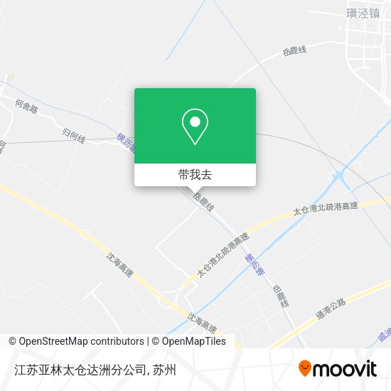 江苏亚林太仓达洲分公司地图
