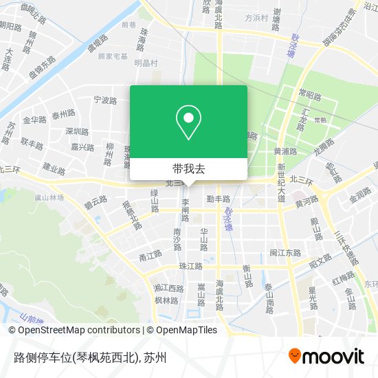 路侧停车位(琴枫苑西北)地图