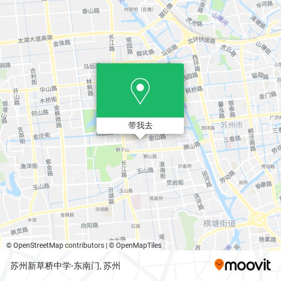 苏州新草桥中学-东南门地图