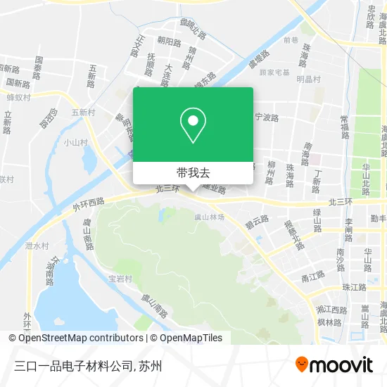 三口一品电子材料公司地图