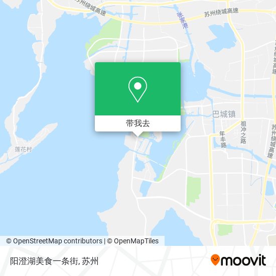 阳澄湖美食一条街地图