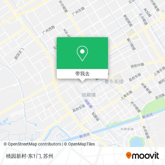 桃园新村-东1门地图