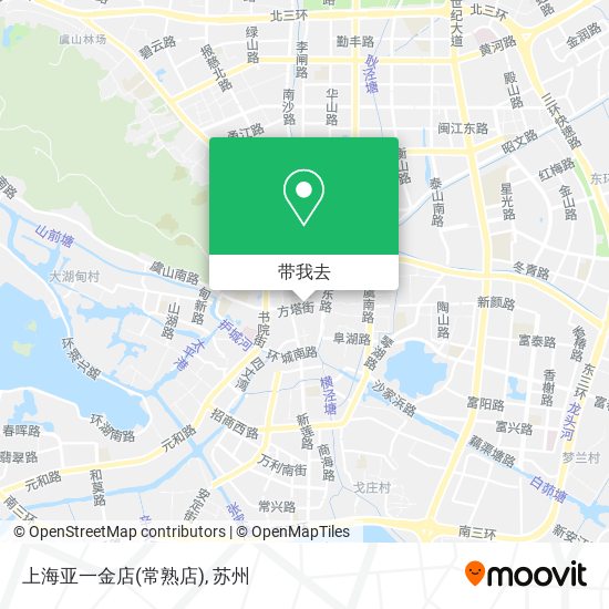 上海亚一金店(常熟店)地图