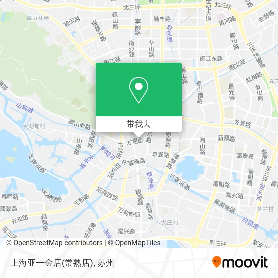 上海亚一金店(常熟店)地图