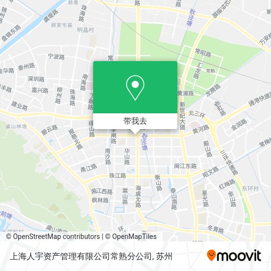 上海人宇资产管理有限公司常熟分公司地图
