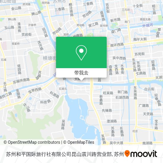 苏州和平国际旅行社有限公司昆山震川路营业部地图