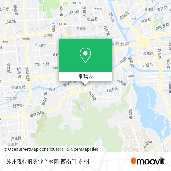 苏州现代服务业产教园-西南门地图