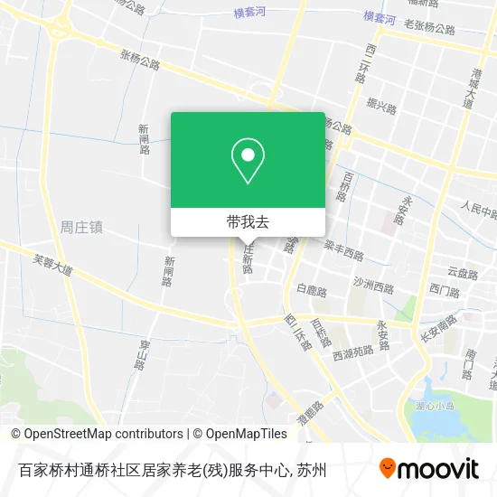 百家桥村通桥社区居家养老(残)服务中心地图