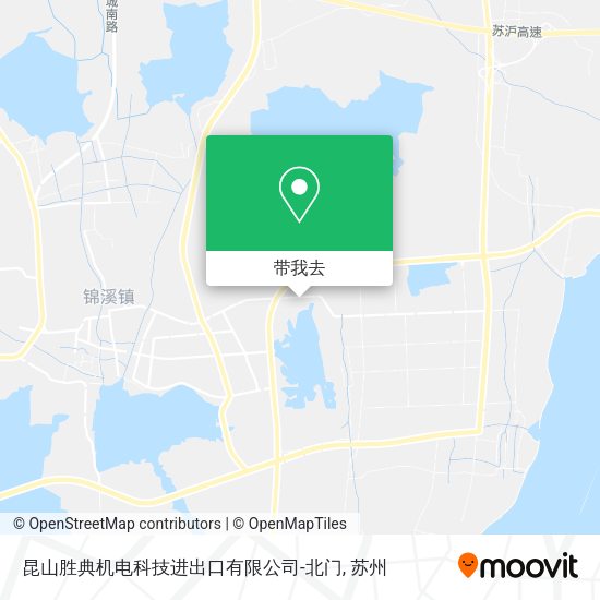 昆山胜典机电科技进出口有限公司-北门地图
