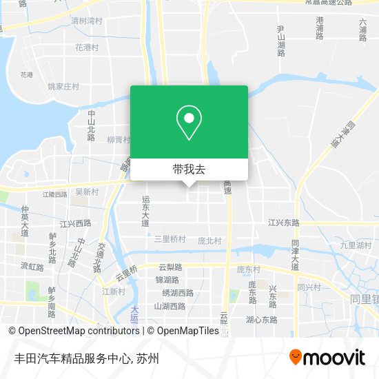 丰田汽车精品服务中心地图