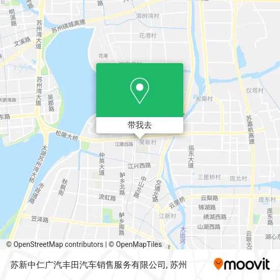 苏新中仁广汽丰田汽车销售服务有限公司地图