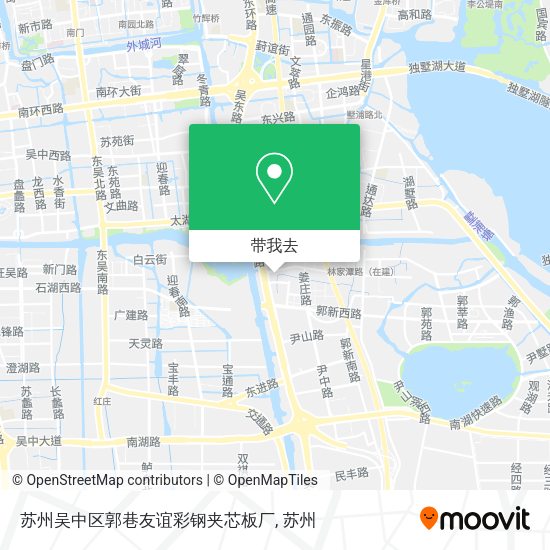 苏州吴中区郭巷友谊彩钢夹芯板厂地图