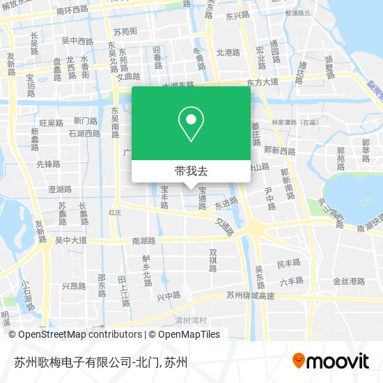 苏州歌梅电子有限公司-北门地图