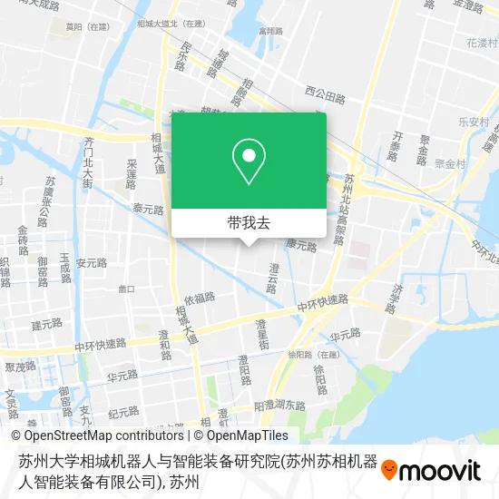 苏州大学相城机器人与智能装备研究院(苏州苏相机器人智能装备有限公司)地图