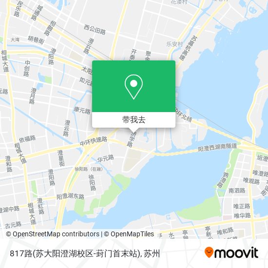 817路(苏大阳澄湖校区-葑门首末站)地图