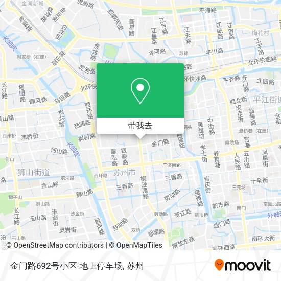 金门路692号小区-地上停车场地图