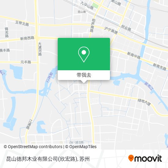 昆山德邦木业有限公司(欣宏路)地图