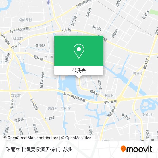珀丽春申湖度假酒店-东门地图