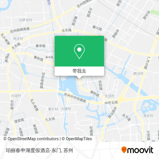 珀丽春申湖度假酒店-东门地图