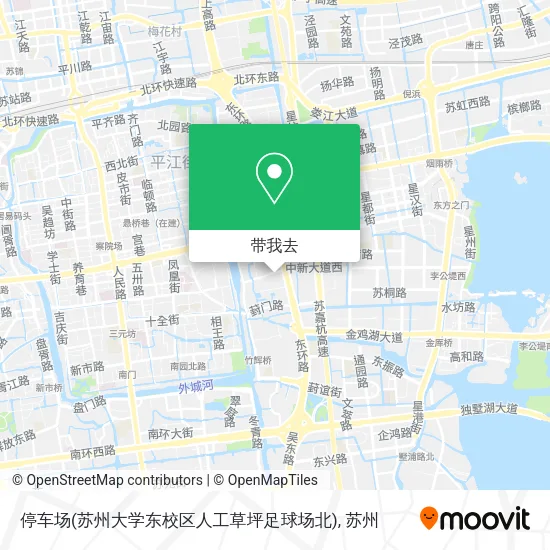 停车场(苏州大学东校区人工草坪足球场北)地图