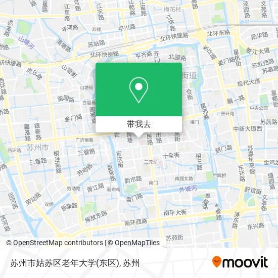 苏州市姑苏区老年大学(东区)地图