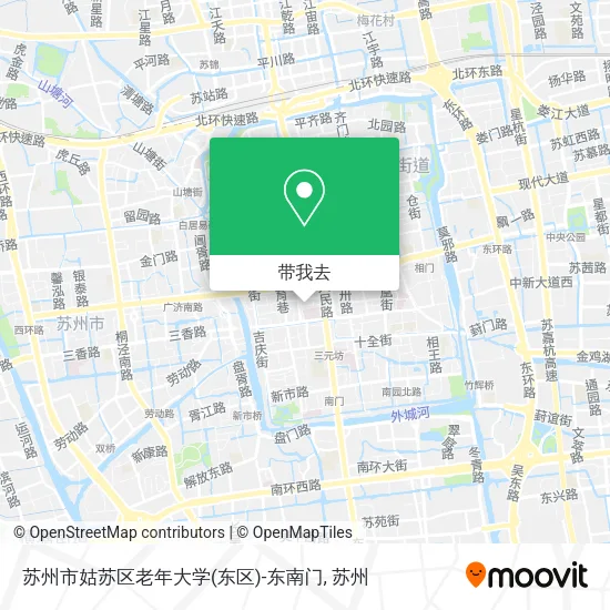 苏州市姑苏区老年大学(东区)-东南门地图