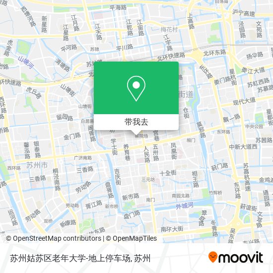 苏州姑苏区老年大学-地上停车场地图
