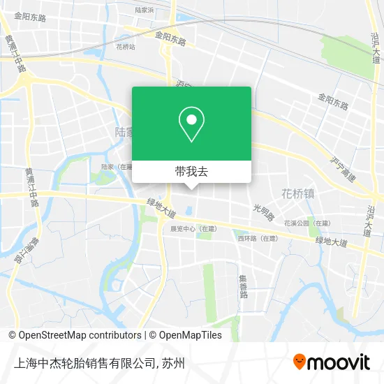 上海中杰轮胎销售有限公司地图