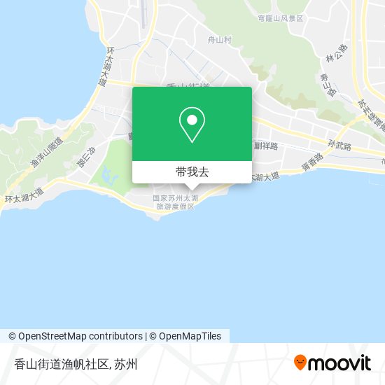 香山街道渔帆社区地图