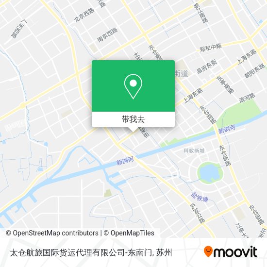 太仓航旅国际货运代理有限公司-东南门地图